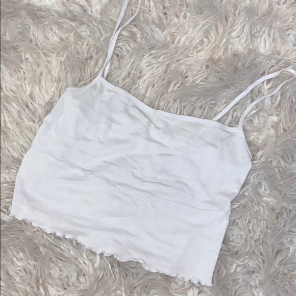 Brandy Melville Tops - brandy Melville sweetheart white tank